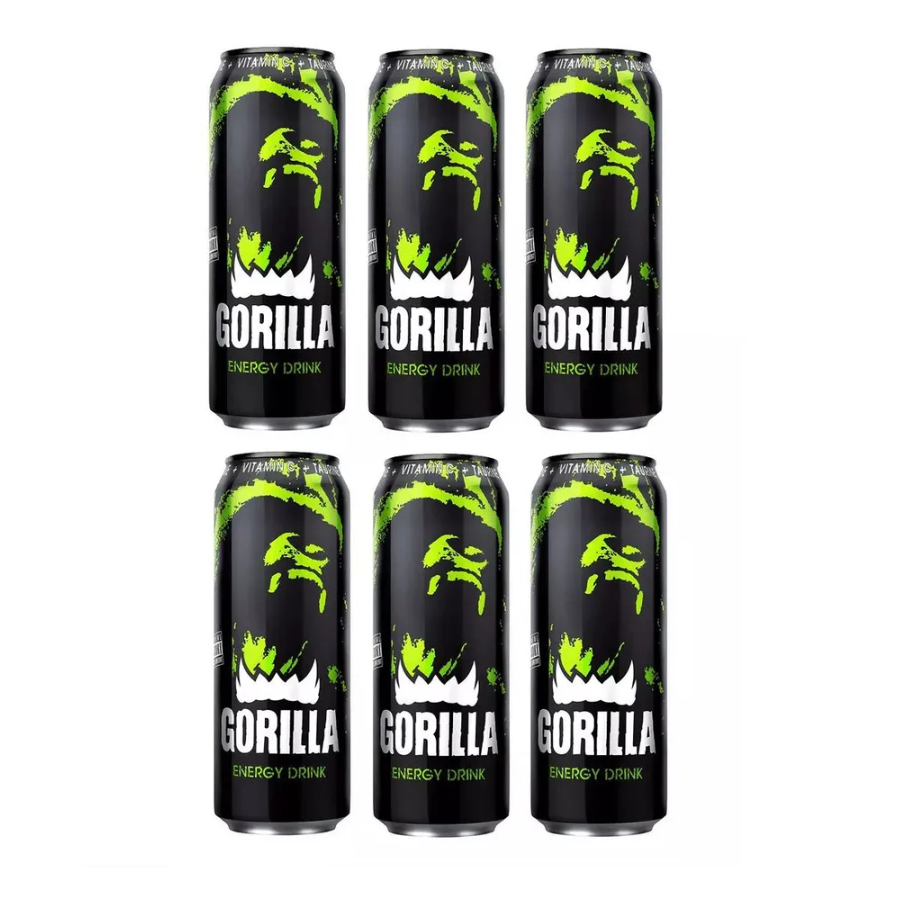 Напиток энергетический Gorilla Original, 6 шт по 450 мл