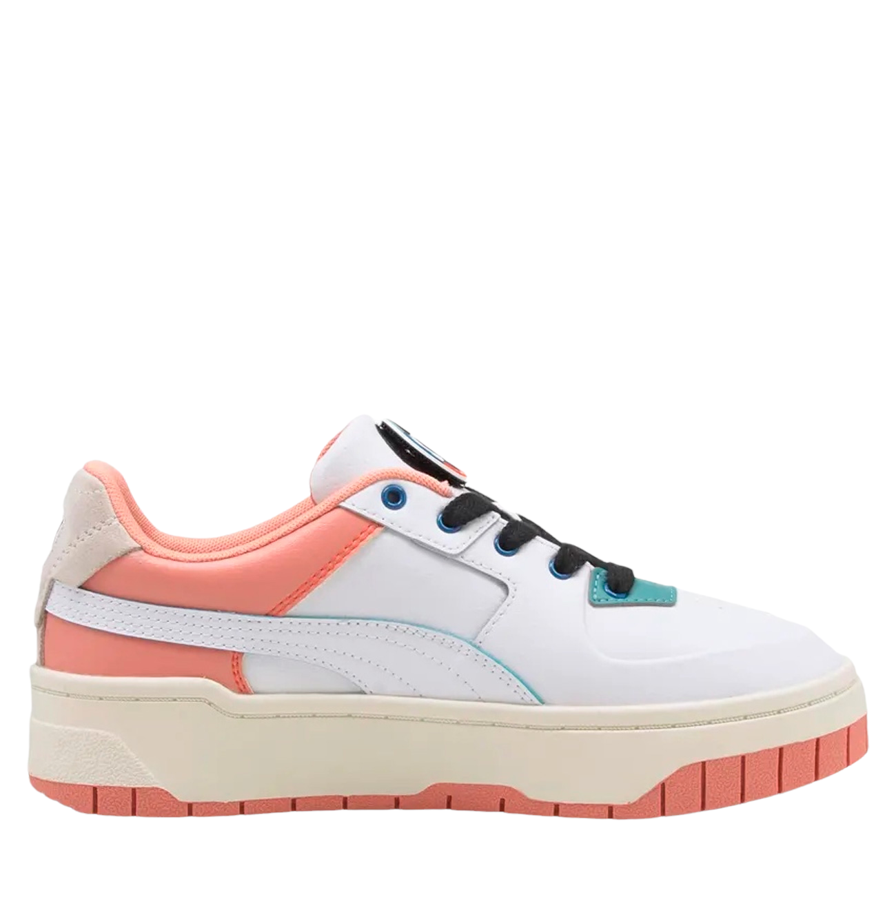 

Кеды женские PUMA 385716-01 белые 38 EU, Разноцветный, Cali Dream Go