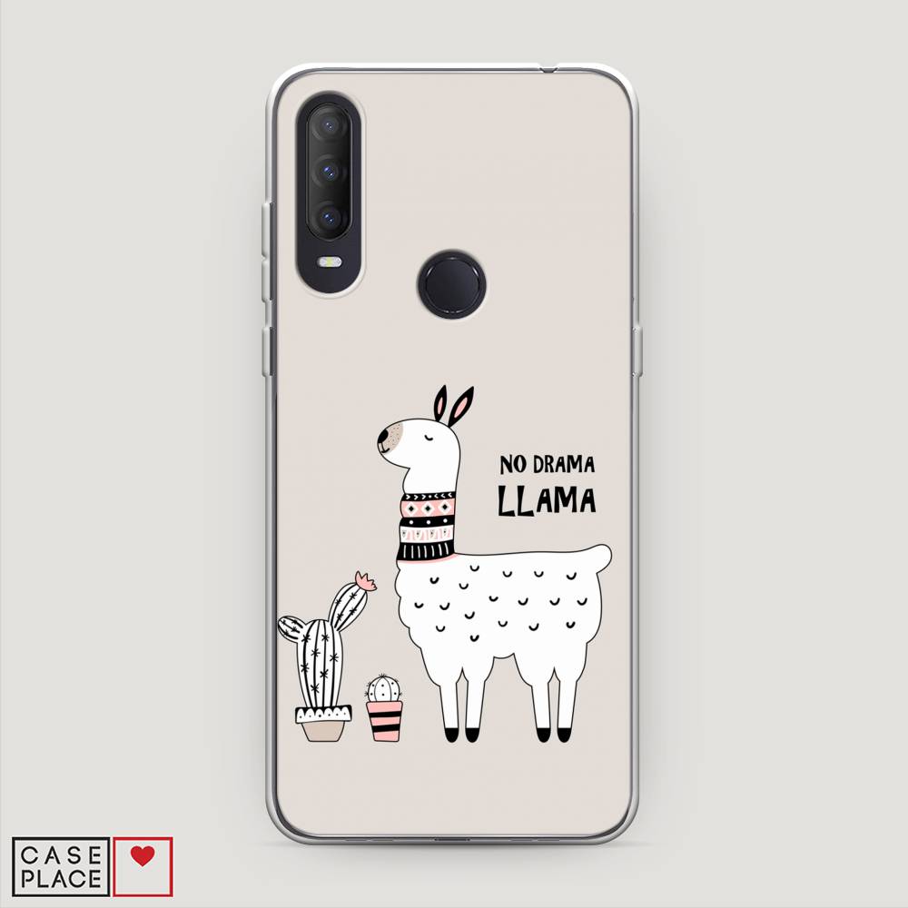 

Чехол Awog на Alcatel 1S (2020) / Алкатель 1S (2020) "No drama LLama", Разноцветный, 170850-2