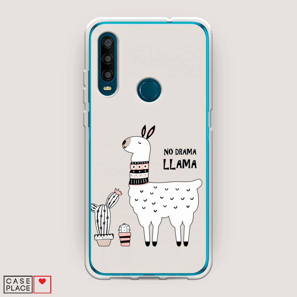 фото Силиконовый чехол "no drama llama" на alcatel 1se (2020) awog