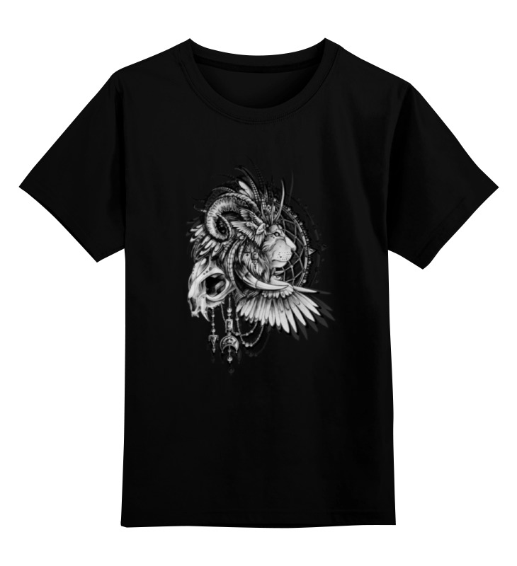 

Детская футболка классическая Printio Lion in cages, р. 128, Черный, 0000000640890