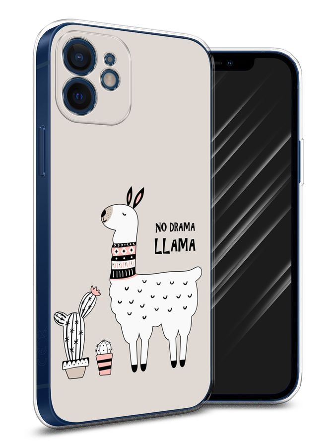 

Чехол Awog на Apple iPhone 12 mini / Айфон 12 mini "No drama LLama", Разноцветный, 12650-2