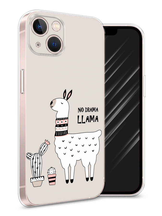 

Чехол Awog на Apple iPhone 13 / Айфон 13 "No drama LLama", Разноцветный, 14250-2