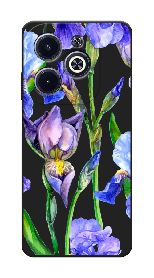 

Чехол Awog на Infinix HOT 40i "Синие ирисы", Фиолетовый;голубой;зеленый, 3105452-1