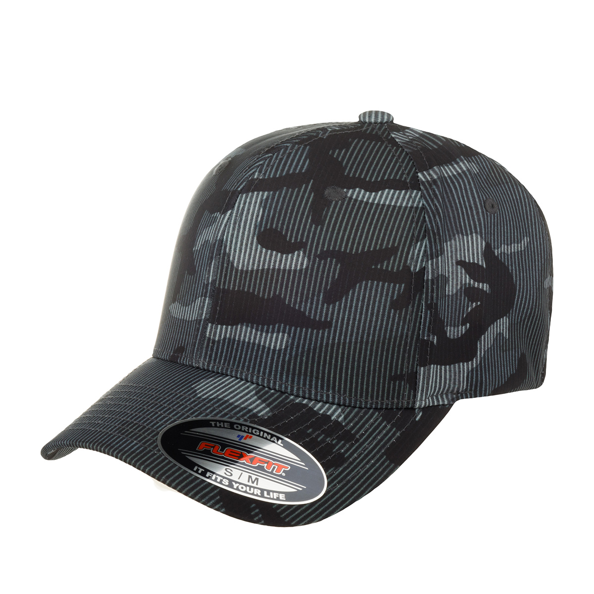 

Бейсболка унисекс FLEXFIT 6277CS камуфляж, р.56, Серый, 6277CS