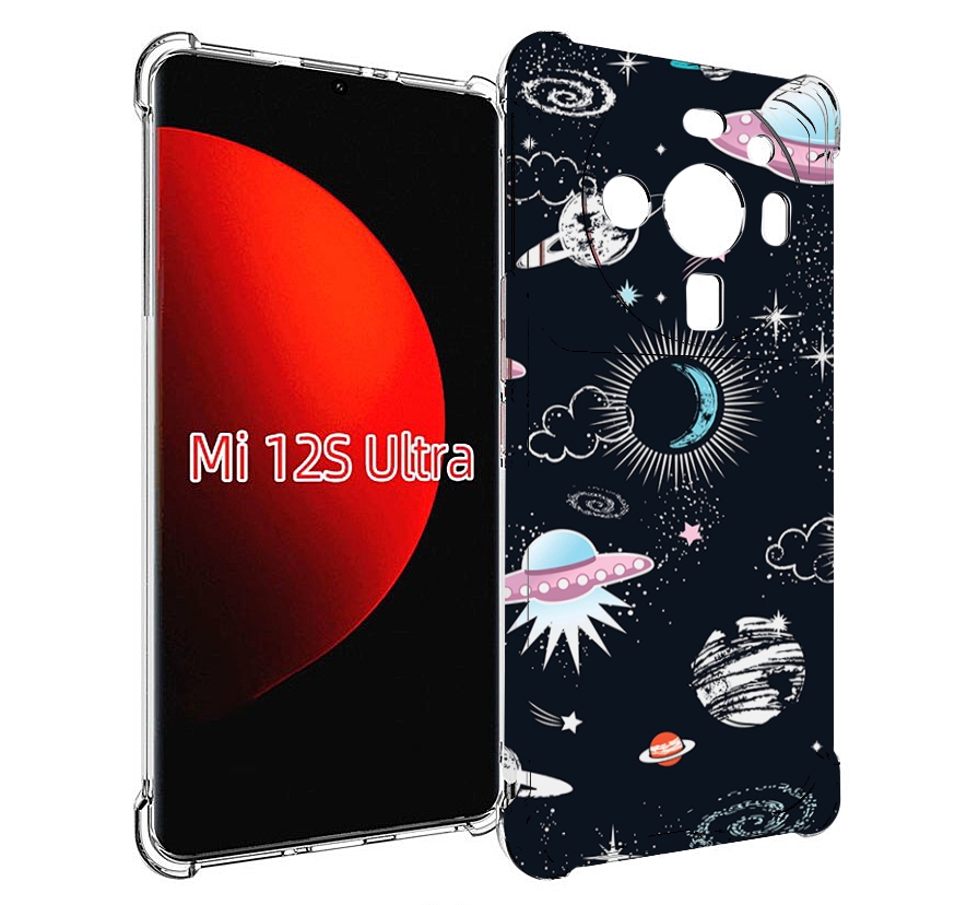 

Чехол MyPads космос-мини-картинки для Xiaomi 12S Ultra, Прозрачный, Tocco