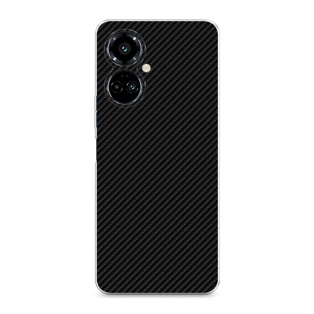 

Силиконовый чехол "Черный карбон" на Tecno Camon 19 Pro, Черный карбон