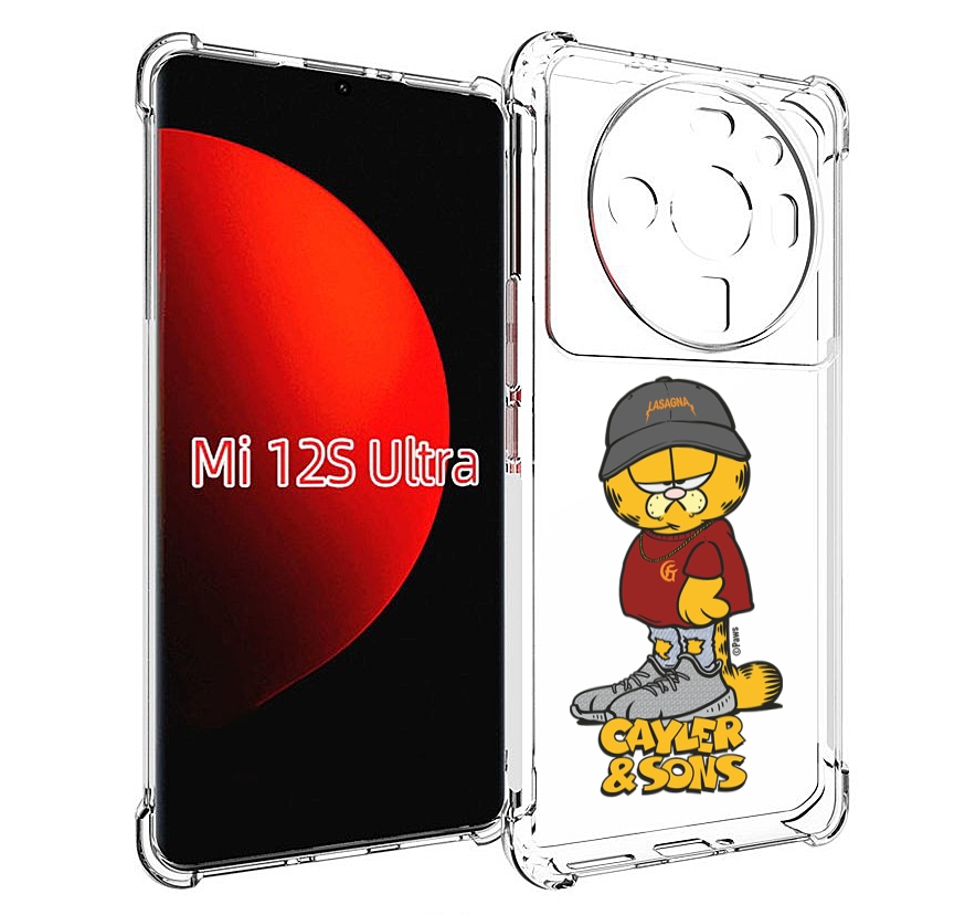 Чехол MyPads кот-в-кроссовках для Xiaomi 12S Ultra