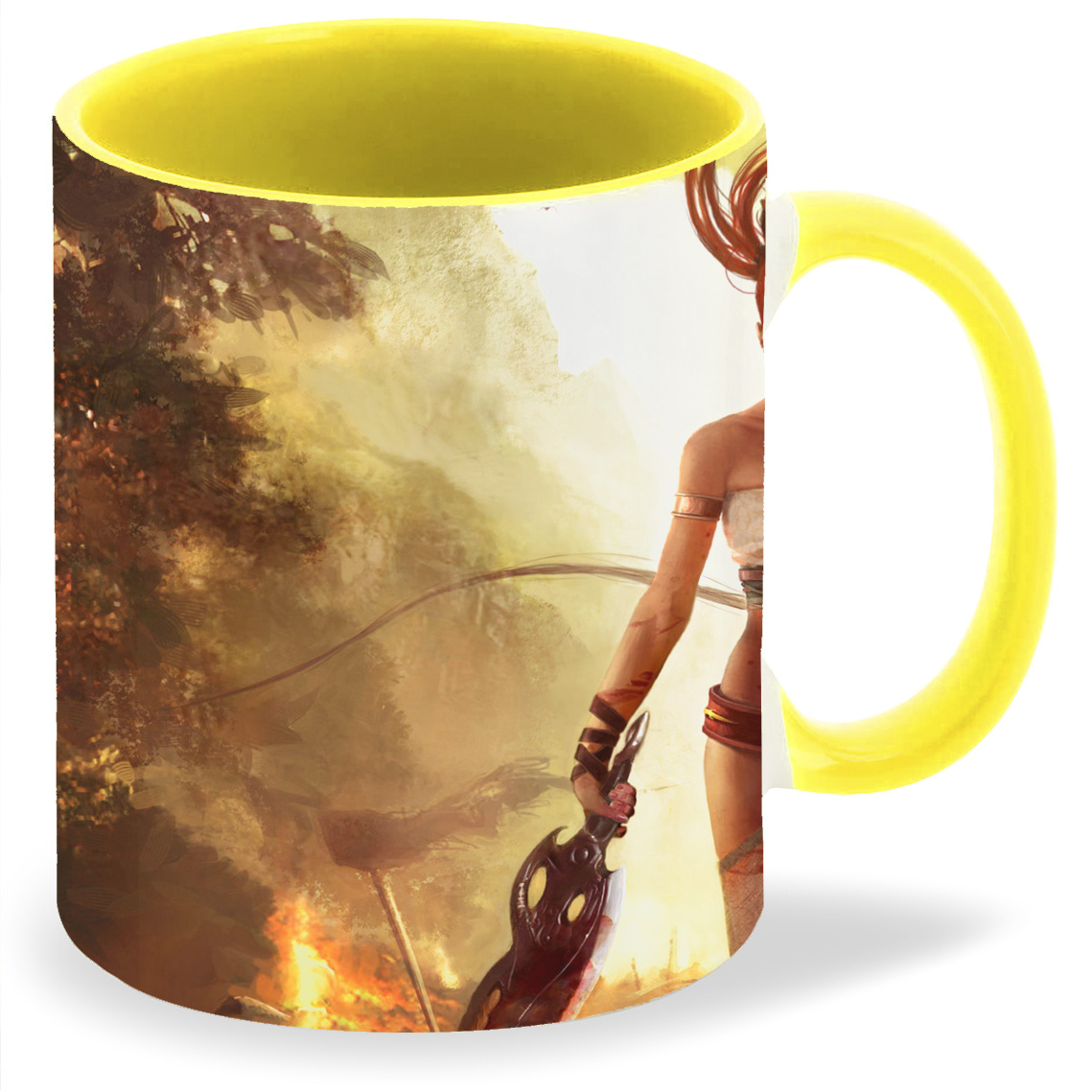 

Кружка CoolPodarok heavenly sword Рыжеволосая Девушка с двумя клинками