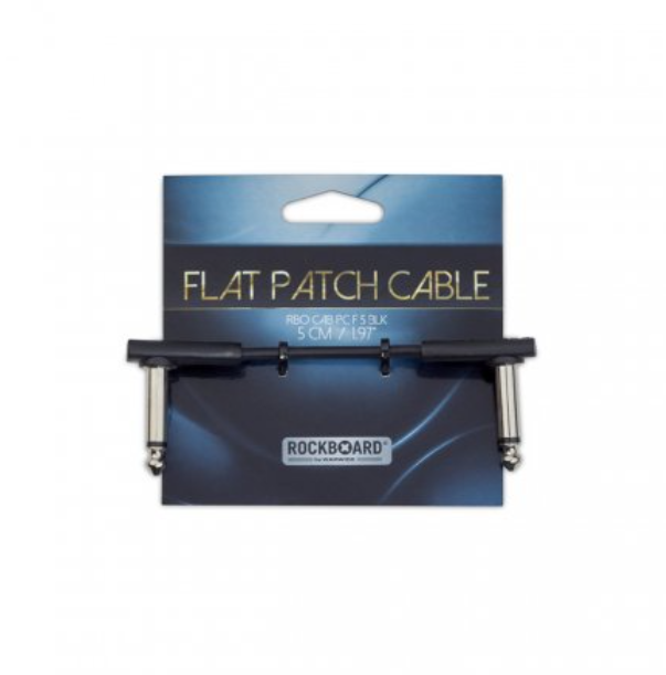 Патч кабель для гитарных эффектов ROCKBOARD RBO CAB PC F 5 BLK 0.05m