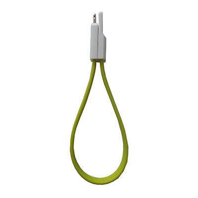 Кабель USB Apple iPhone lightning iMagnet плоский <зеленый>