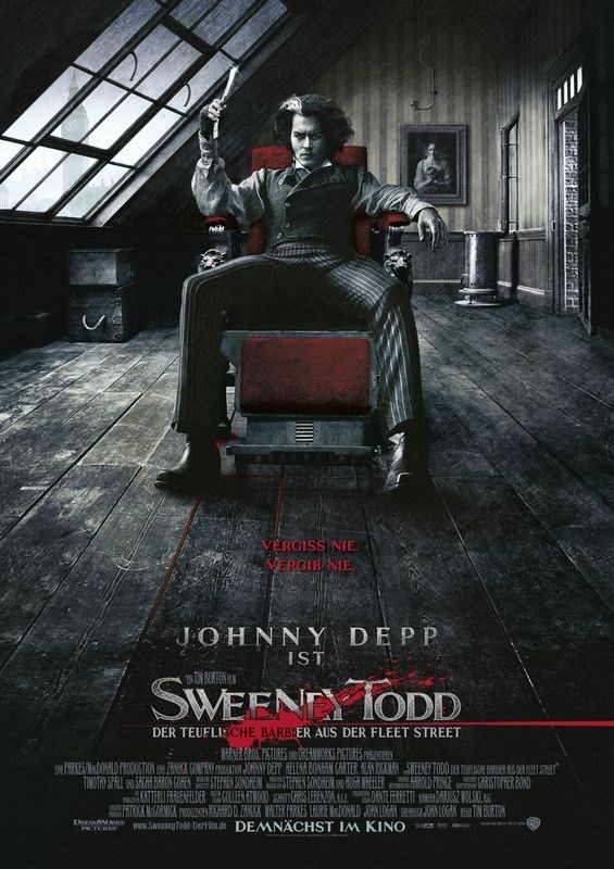 

Постер к фильму "Суини Тодд, демон-парикмахер с Флит-стрит" (Sweeney Todd The Demon Barber