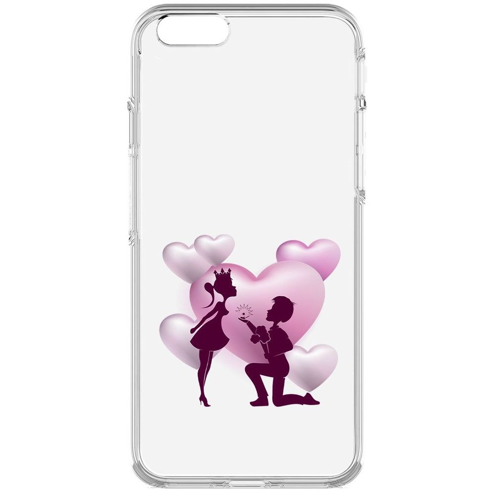 Чехол-накладка Krutoff Clear Case Будь моей для iPhone 6S