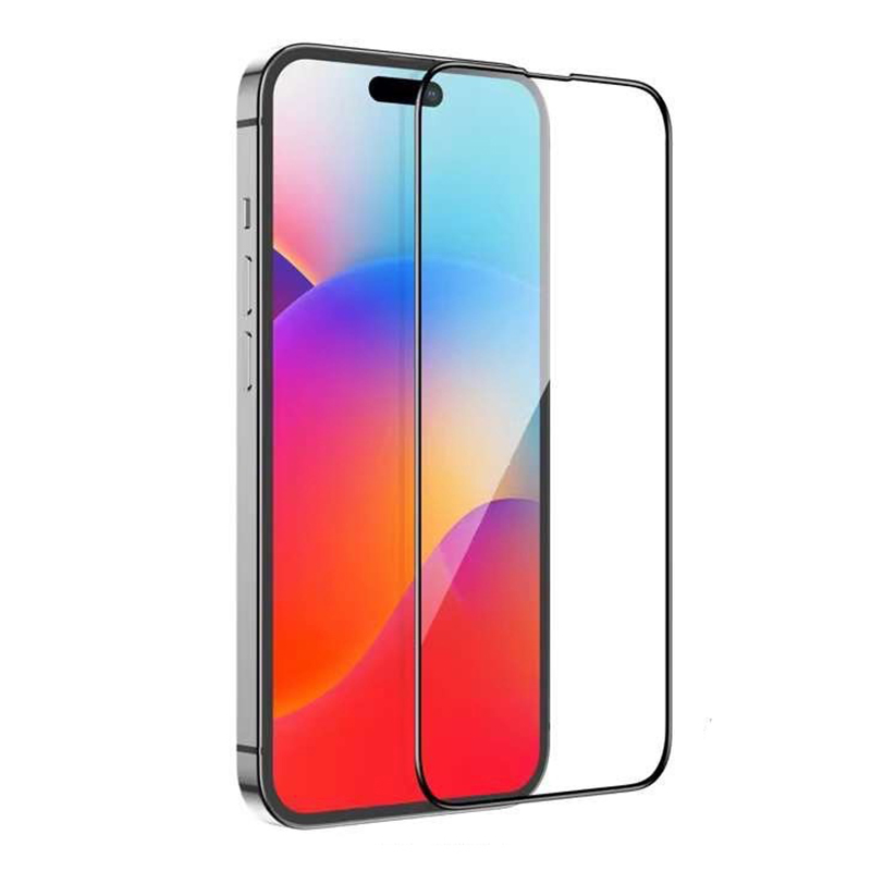 

Защитное стекло X-Case на iPhone 15, 9D, черное