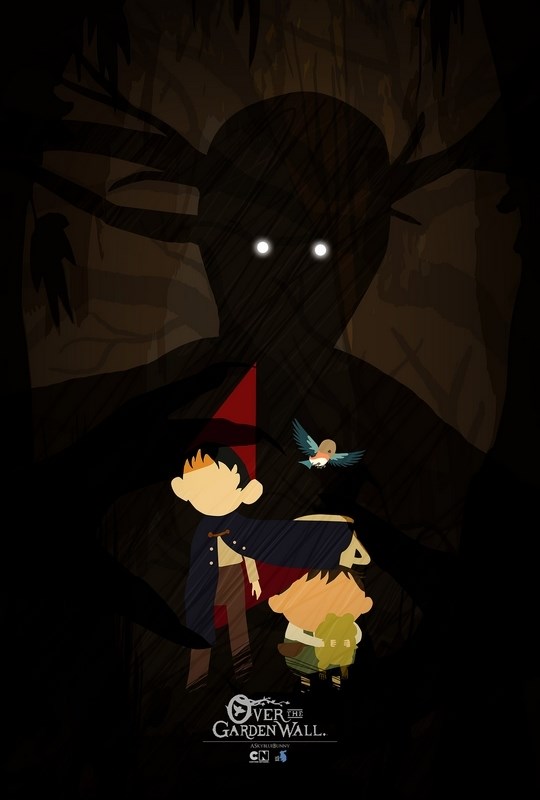 

Постер к мультфильму "По ту сторону изгороди" (Over the Garden Wall) Оригинальный 43,2x63,