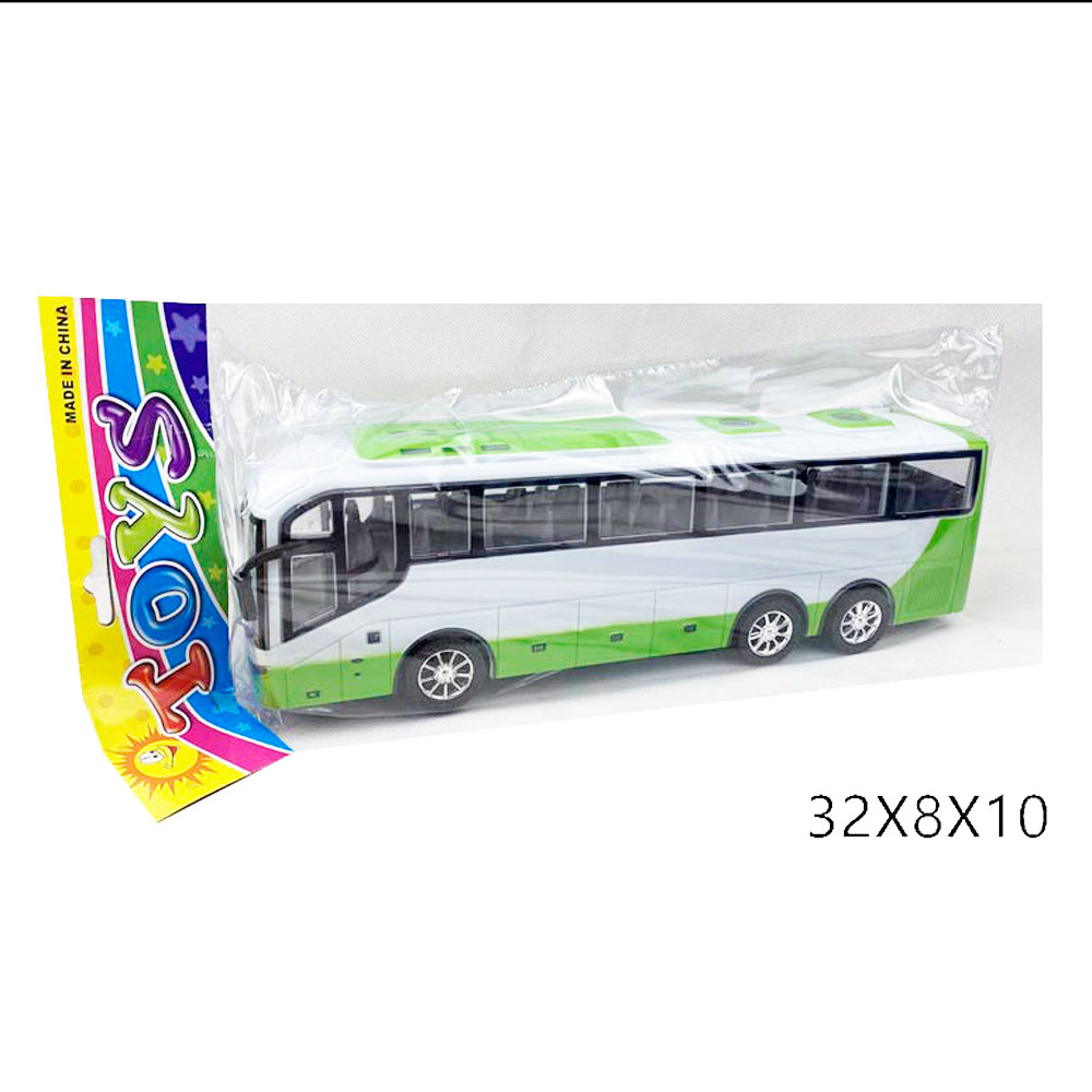 

Игрушка Veld Co. 828-D6 пластмассовый Автобус инерционный, зеленый, 828-D6