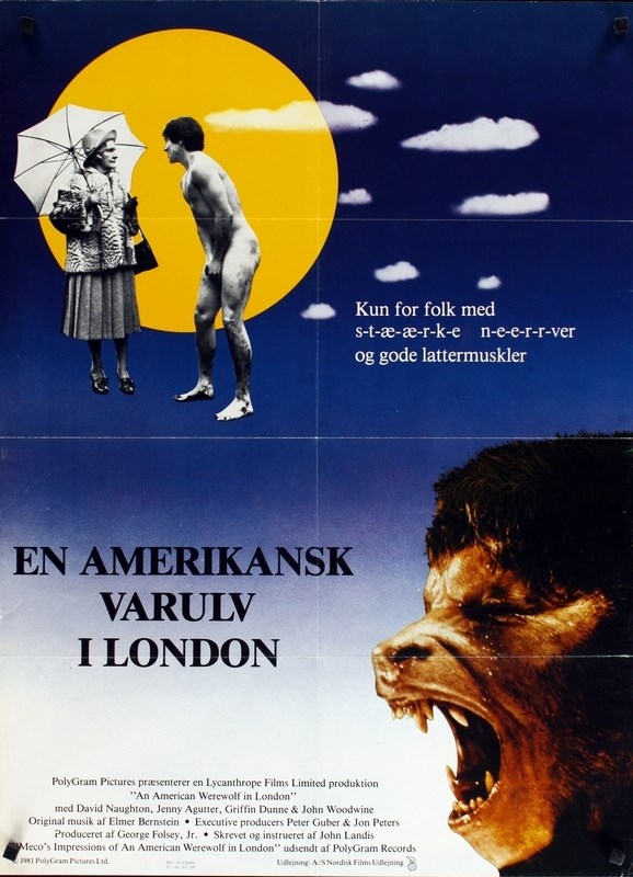 

Постер к фильму "Американский оборотень в Лондоне" (An American Werewolf in London) 50x70