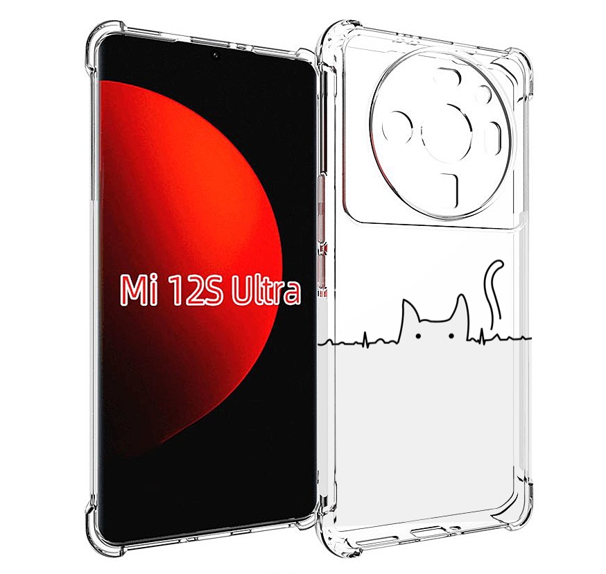 

Чехол MyPads кот-музыкальный для Xiaomi 12S Ultra, Прозрачный, Tocco