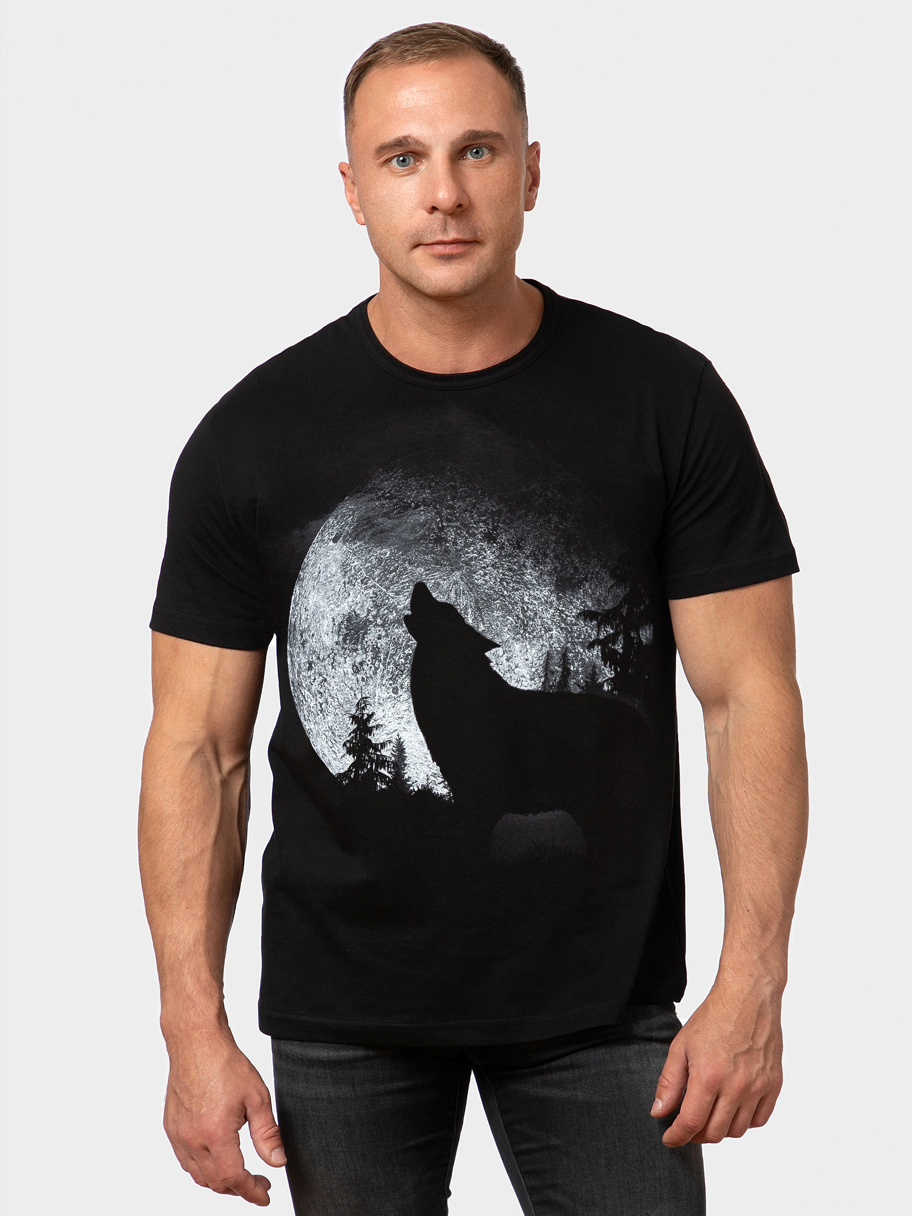 

Футболка мужская MF 2-47 черная XXXL, Черный, 2-47