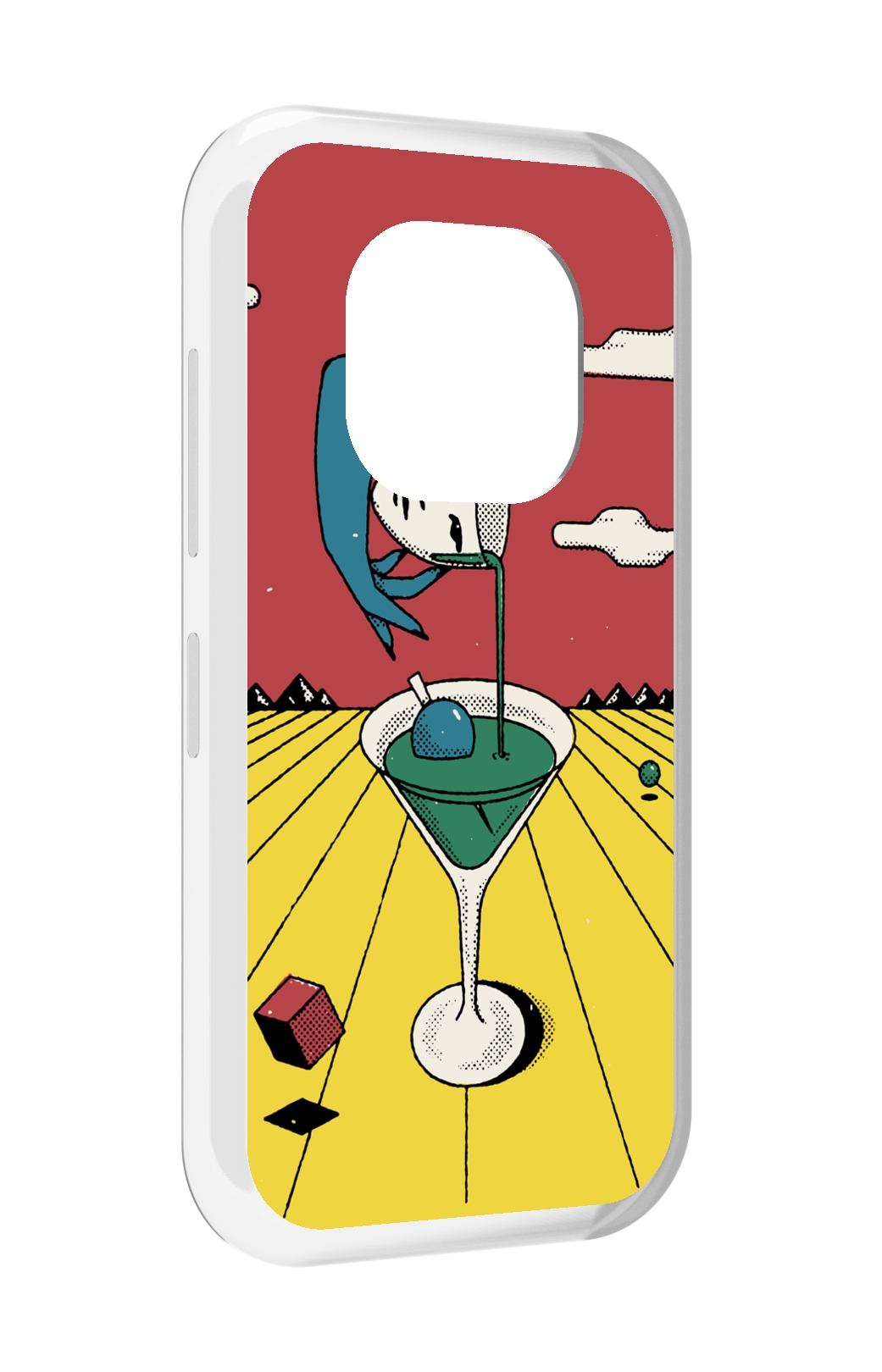 

Чехол задняя-панель-накладка-бампер MyPads необычный напиток для Doogee V20 противоударный, Прозрачный, Tocco