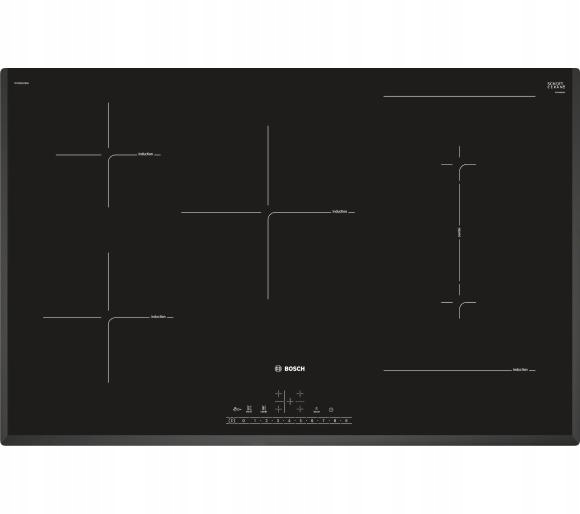 фото Встраиваемая варочная панель индукционная bosch pvw851fb5e black