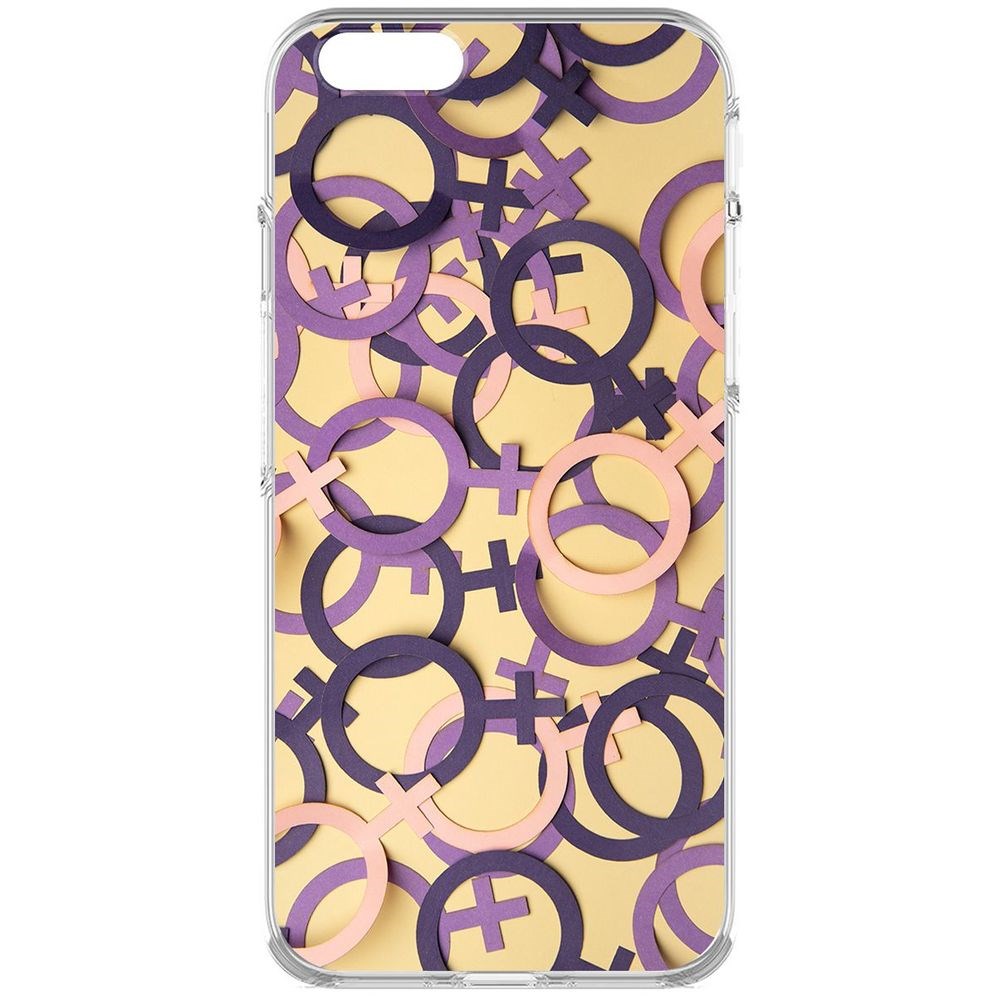 

Чехол-накладка Krutoff Clear Case Женское начало для iPhone 6S, Прозрачный