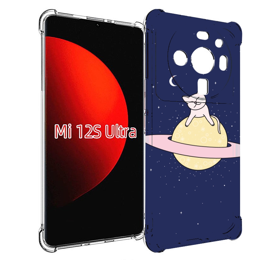 

Чехол MyPads котик на планете для Xiaomi 12S Ultra, Прозрачный, Tocco