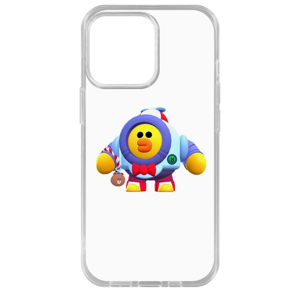 

Чехол-накладка Krutoff Clear Case Brawl Stars-Нани Салли для iPhone 14 Pro Max