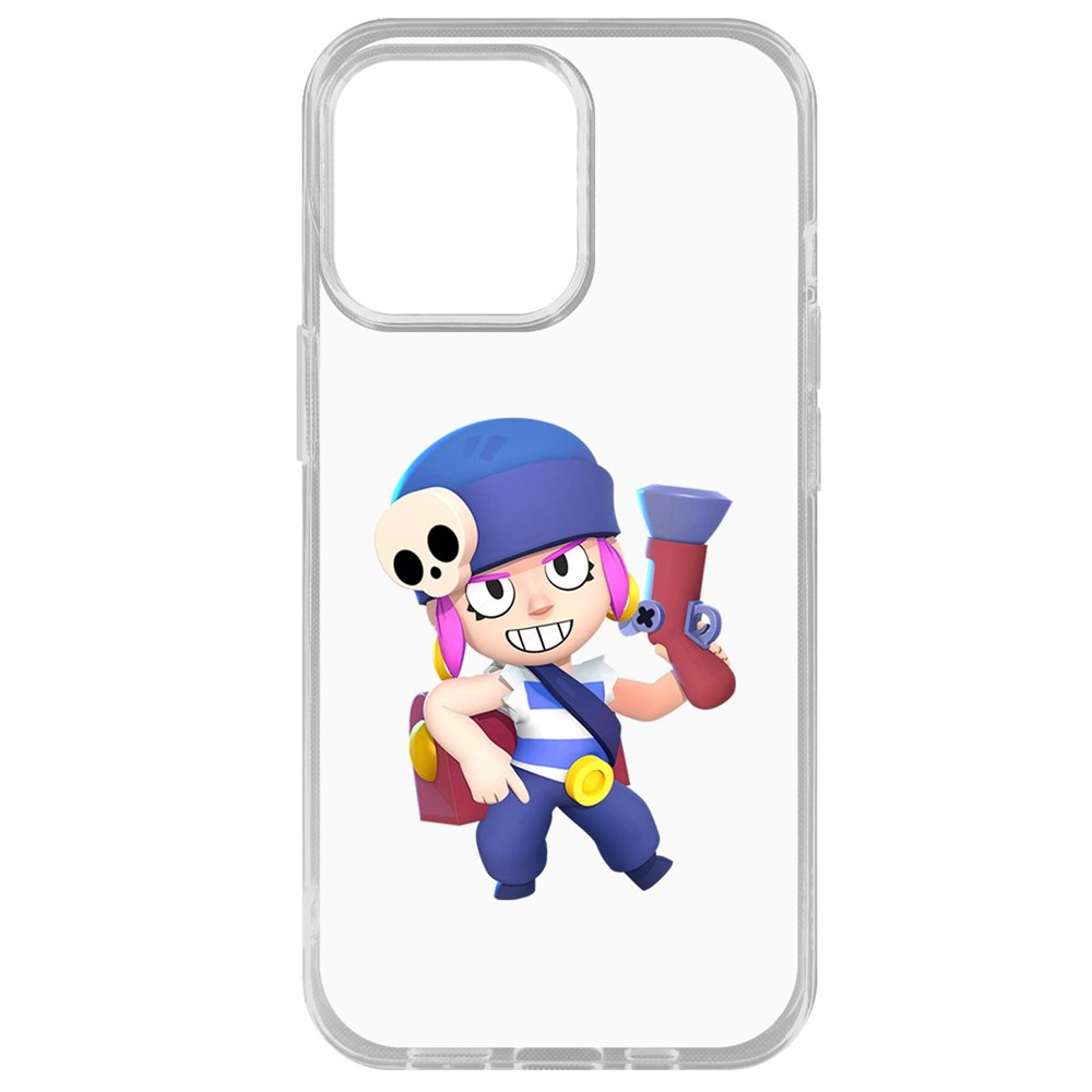 

Чехол-накладка Krutoff Clear Case Brawl Stars-Пенни для iPhone 14 Pro Max