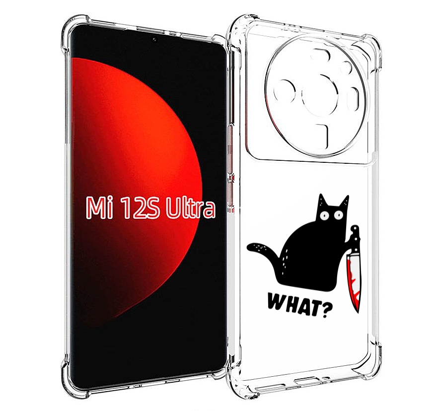 

Чехол MyPads котик-убийца для Xiaomi 12S Ultra, Прозрачный, Tocco