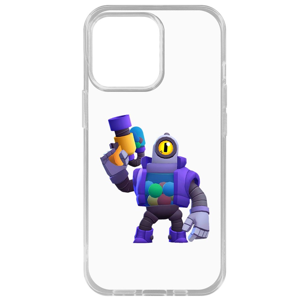 

Чехол-накладка Krutoff Clear Case Brawl Stars-Рико для iPhone 14 Pro Max