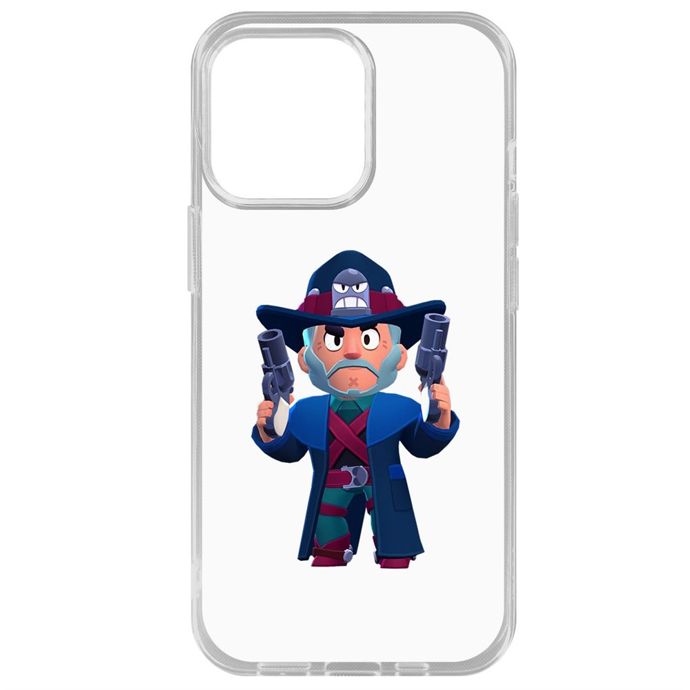 

Чехол-накладка Krutoff Clear Case Brawl Stars-Стрелок Кольт для iPhone 14 Pro Max