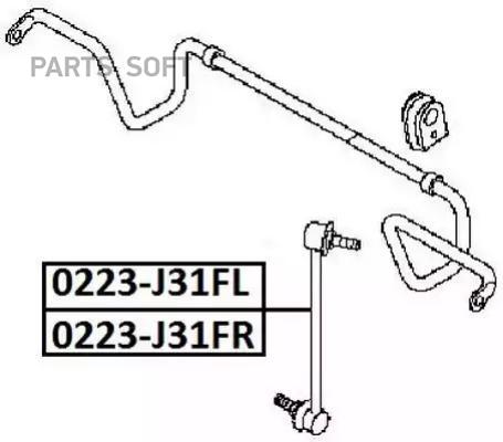 

Тяга Стабилизатора Передняя Правая ASVA 0223J31FR