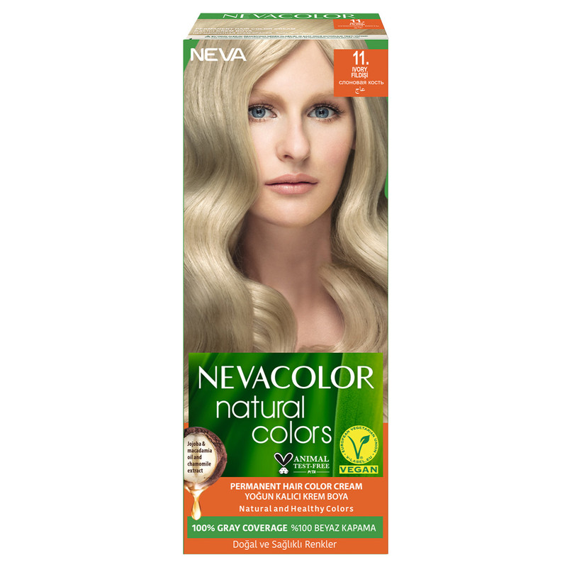 Крем-краска для волос Neva Natural Colors Стойкая 11 Слоновая кость