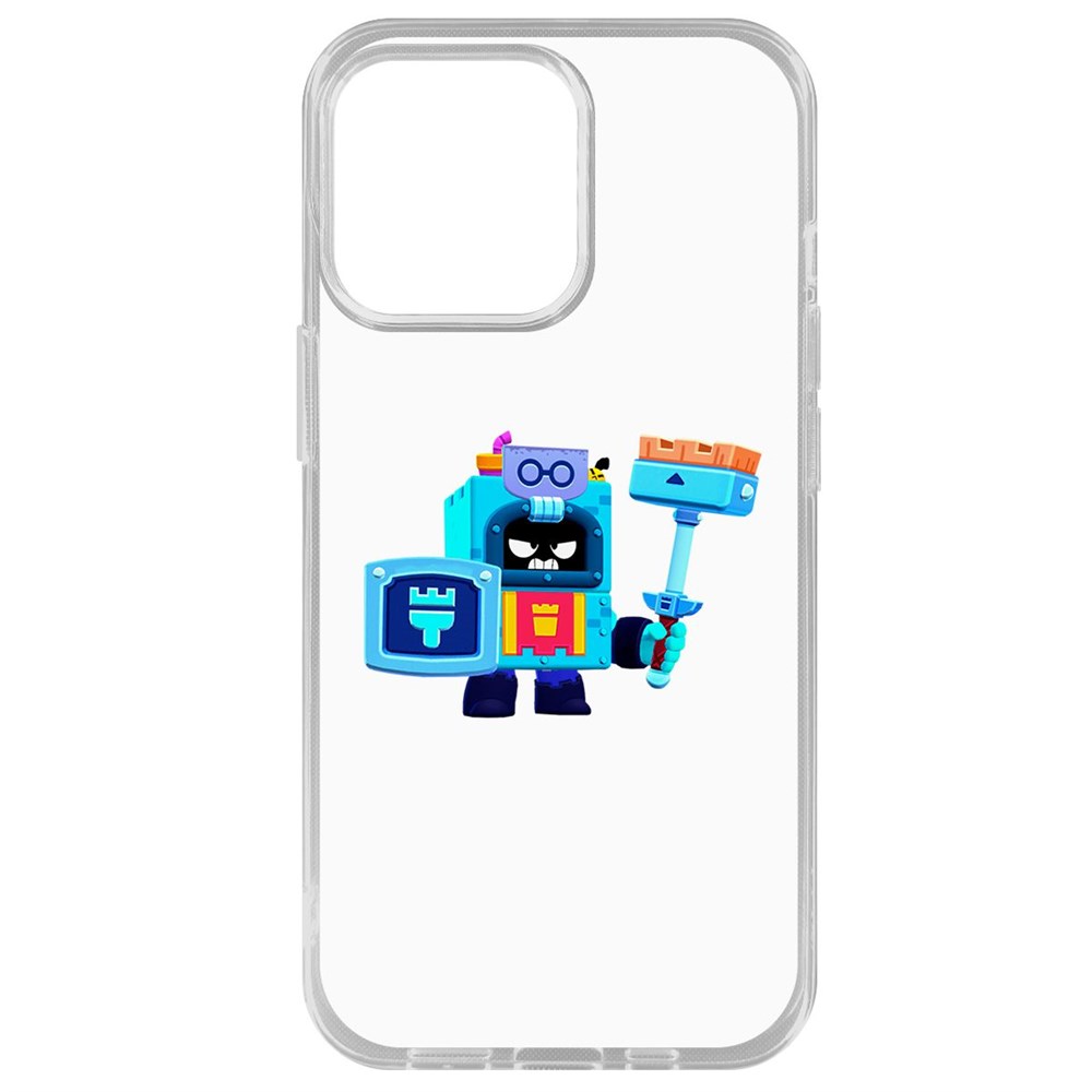 

Чехол-накладка Krutoff Clear Case Brawl Stars-Эш для iPhone 14 Pro Max