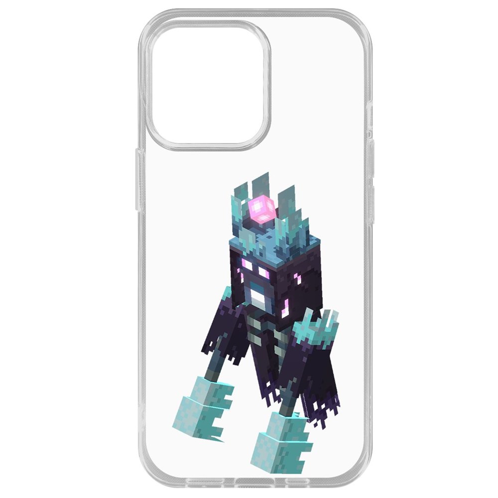 

Чехол-накладка Krutoff Clear Case Minecraft-Несчастный Призрак для iPhone 14 Pro Max, Прозрачный