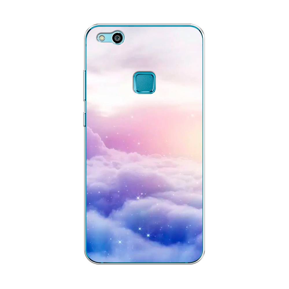 

Чехол для Huawei P10 Lite "Небеса", Голубой;белый;розовый, 61350-2