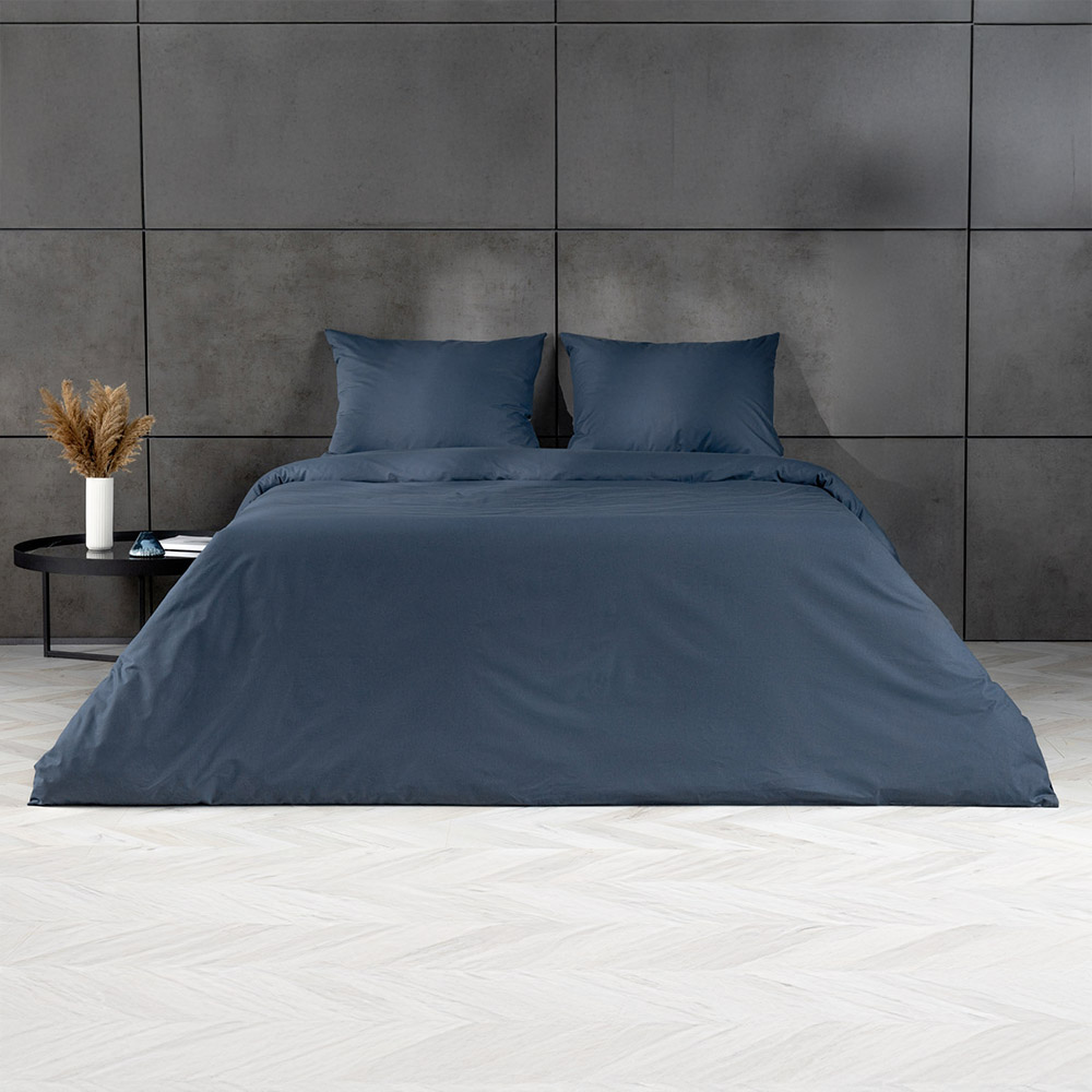 

Постельное белье Askona Comfort Cotton евро синий, Comfort Cotton