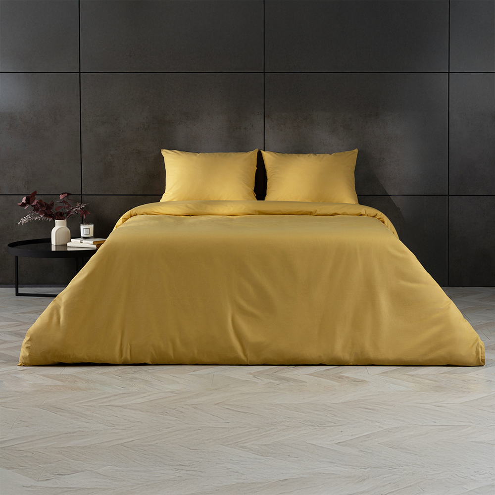 

Постельное белье Askona Comfort Cotton евро горчичный, Comfort Cotton