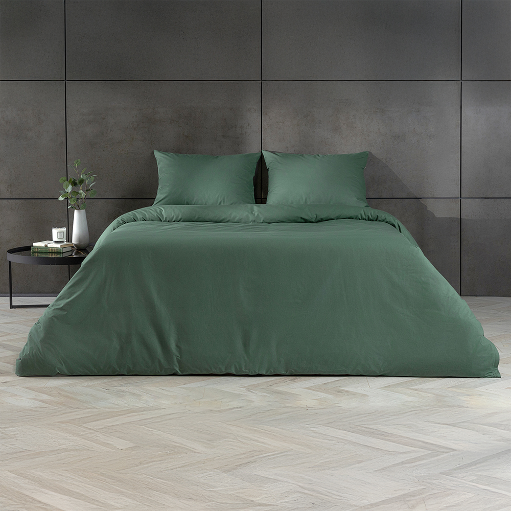 

Постельное белье Askona Comfort Cotton евро зеленый, Comfort Cotton