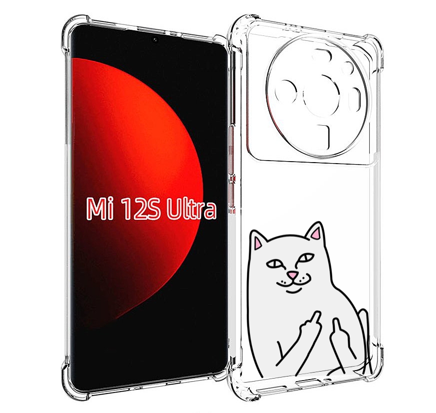 

Чехол MyPads котяра для Xiaomi 12S Ultra, Прозрачный, Tocco