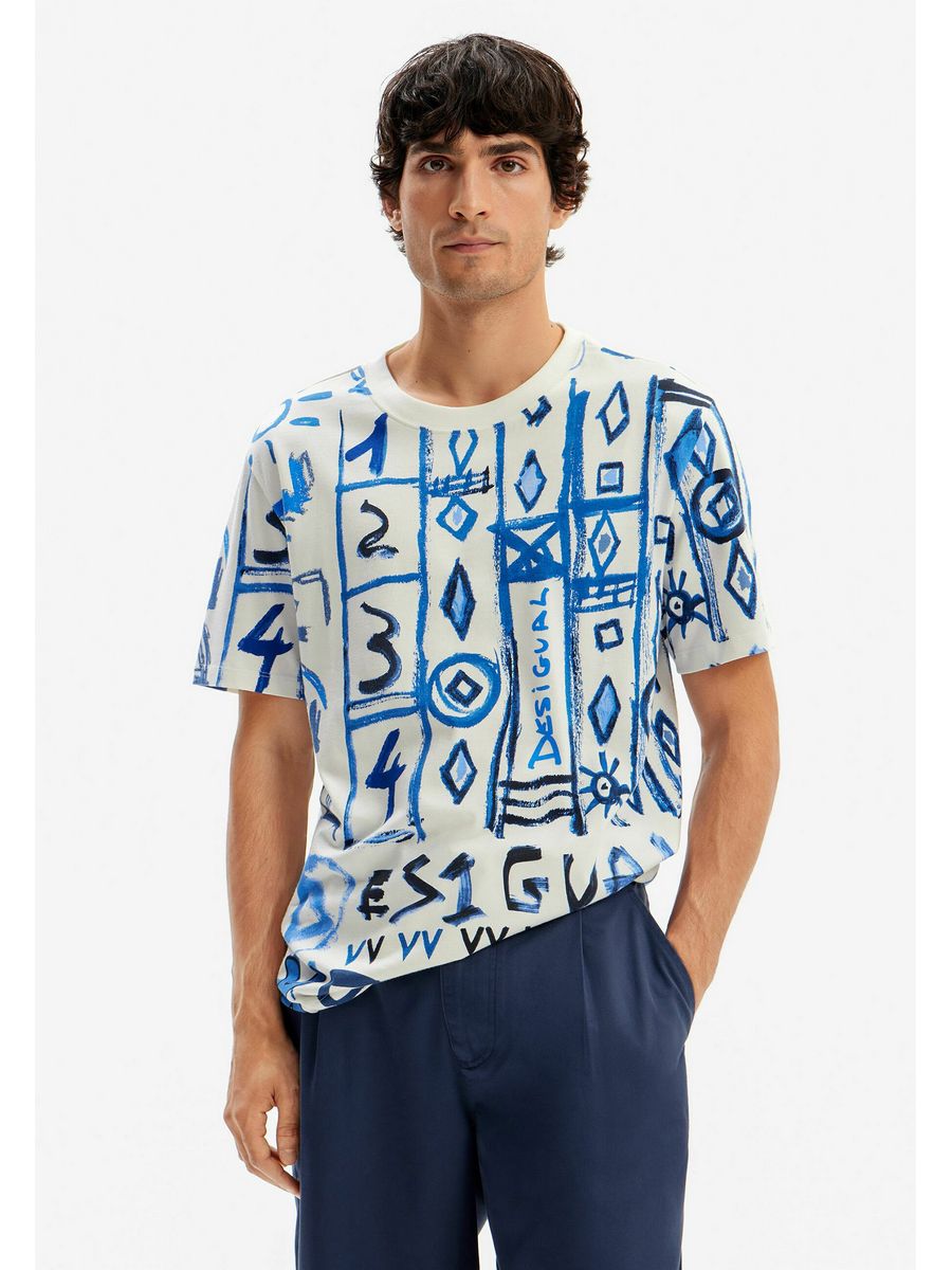 

Футболка мужская Desigual DE122O07U белая 2XL, Белый, DE122O07U