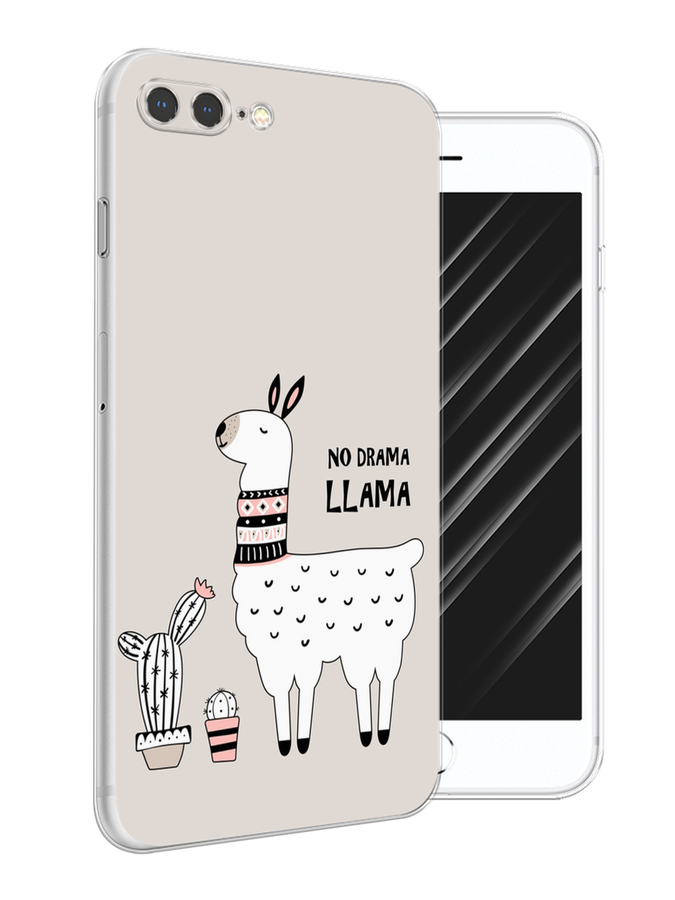 

Чехол Awog на Apple iPhone 7 Plus / Айфон 7 Plus "No drama LLama", Разноцветный, 10750-2