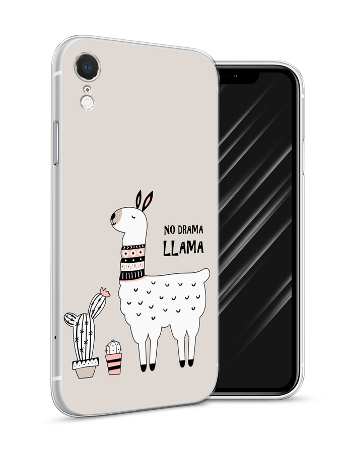 

Чехол Awog на Apple iPhone XR (10R) / Айфон XR (10R) "No drama LLama", Разноцветный, 12050-2