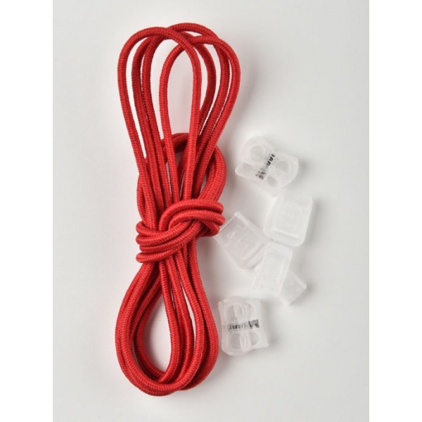 Регулируемые эластичные шнурки Tarrago TL43 красные 100 см. Цвет: красный