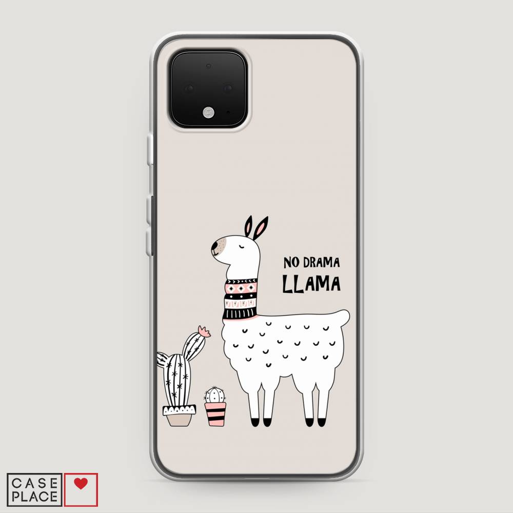 

Чехол Awog на Google Pixel 4 "No drama LLama", Разноцветный, 270250-2