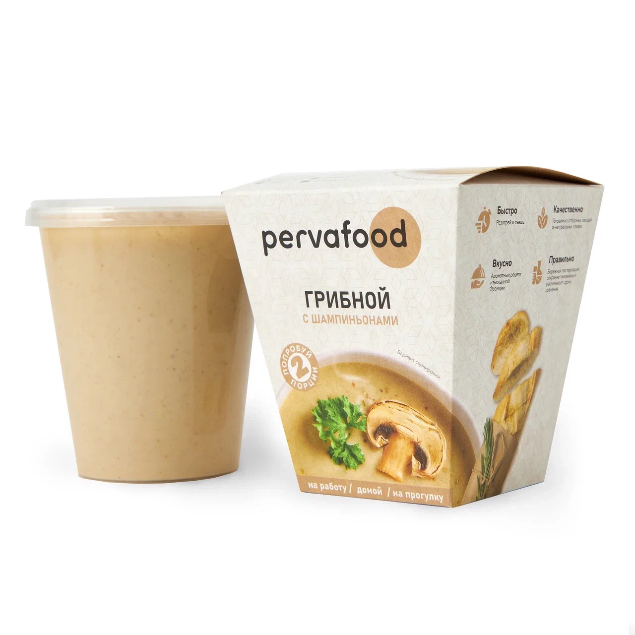 

Крем-суп Pervafood грибной с шампиньонами, 400 г