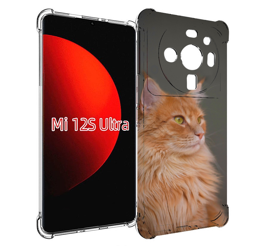 

Чехол MyPads кошка меин кун 1 для Xiaomi 12S Ultra, Прозрачный, Tocco