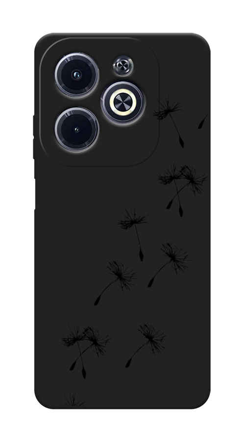 

Чехол Awog на Infinix HOT 40i "Летящие одуванчики", Черный, 3105452-1
