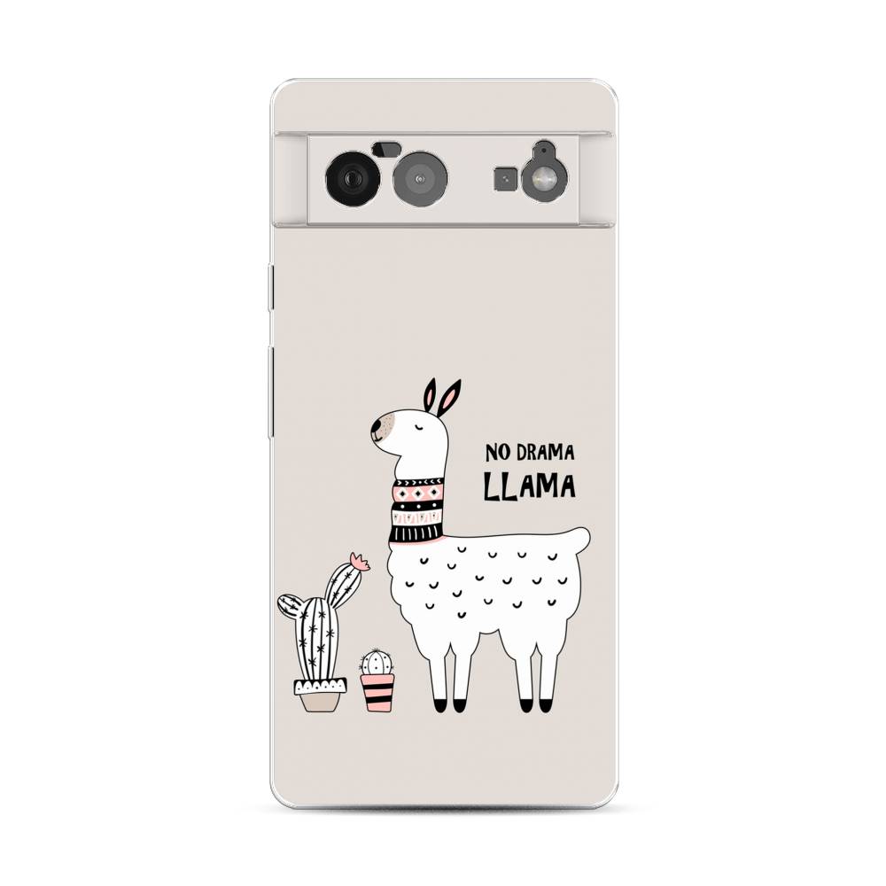 

Чехол Awog на Google Pixel 6 "No drama LLama", Разноцветный, 270850-2